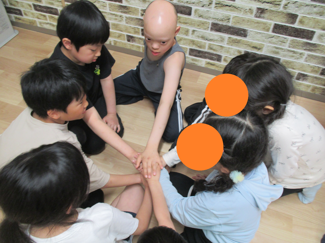 そえる　下からボール渡し💪