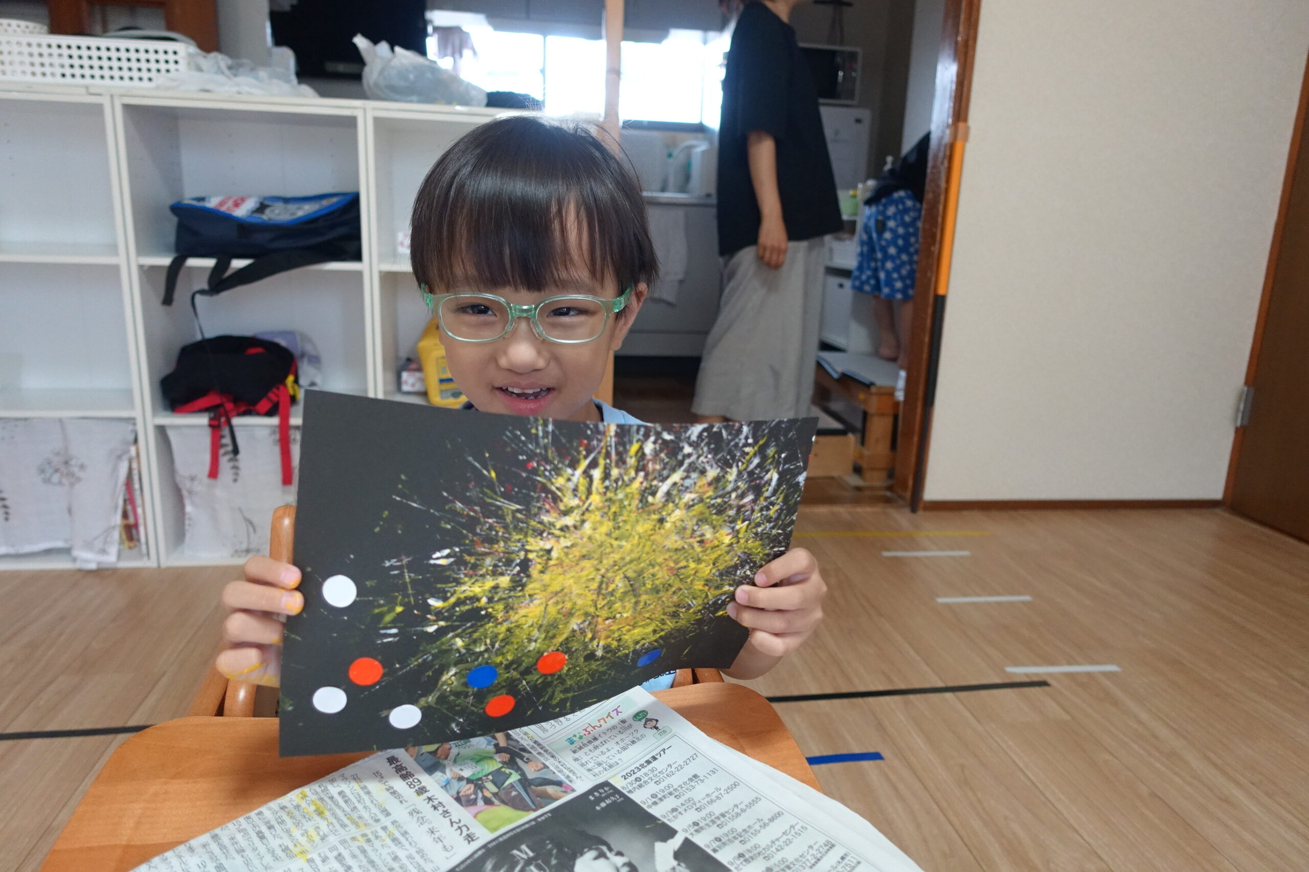 ここあーる：壁面製作「花火」🎨✨