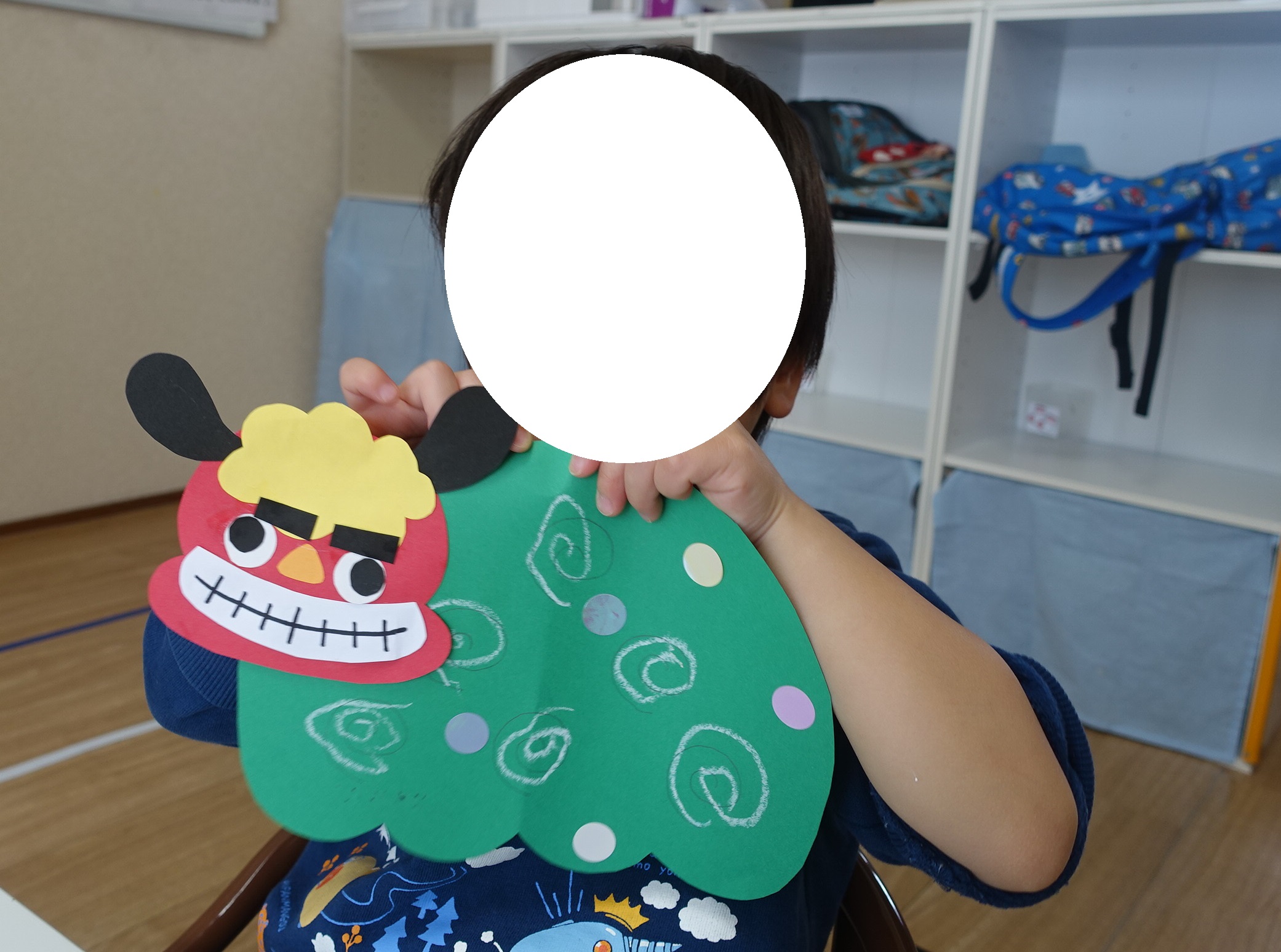 ここあーる：壁面製作「ししまい」🎍