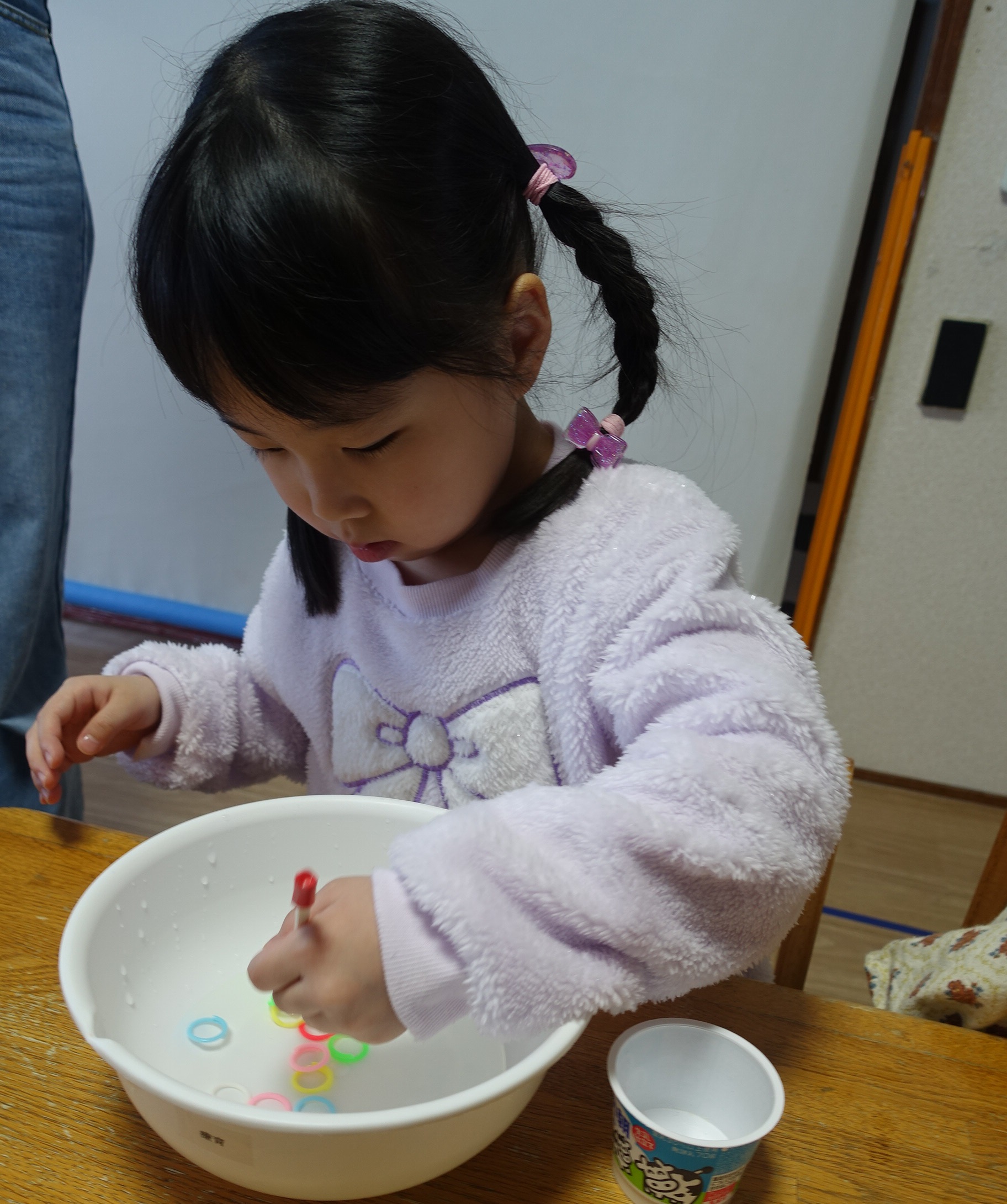 ここあーる：ビーズすくい＆名前書き（らいおんくらす🦁）