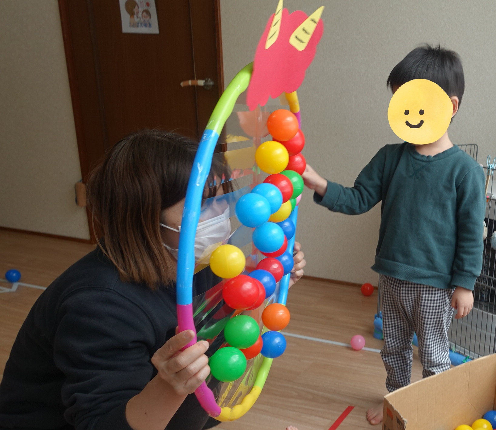 ぺんぎん・らいおんくらす🐧🦁「節分ゲーム」