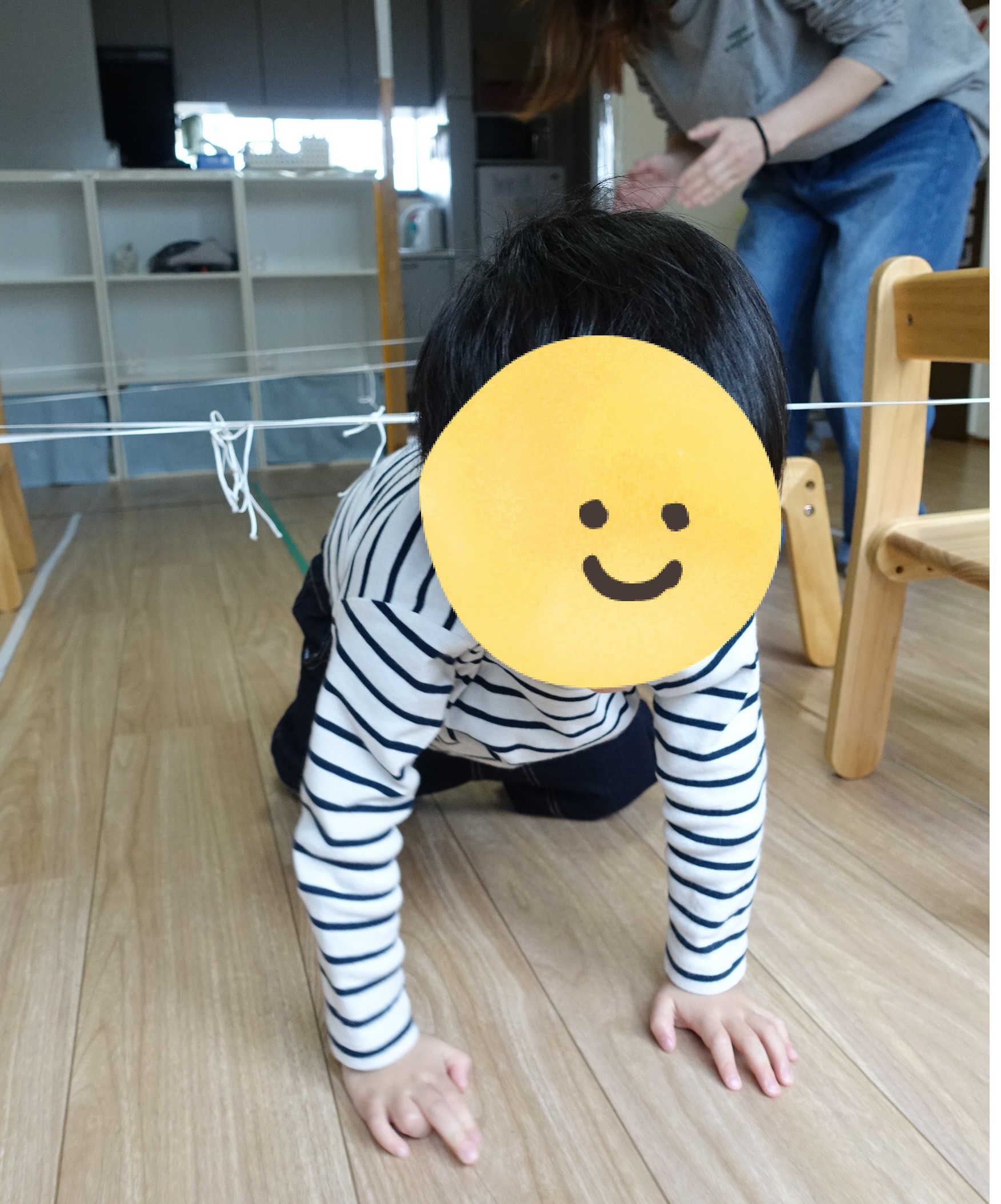 ぺんぎんくらす🐧「運動：蜘蛛の巣くぐり・またぎ」