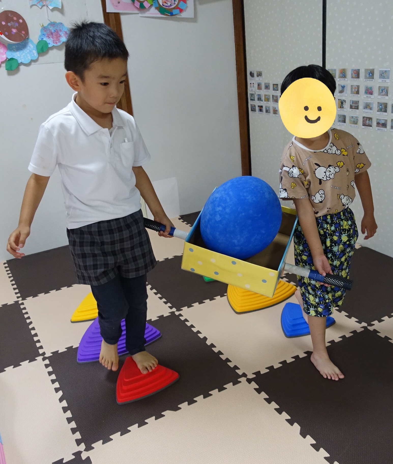 らいおんくらす🦁「運動あそび：風船運び🎈」